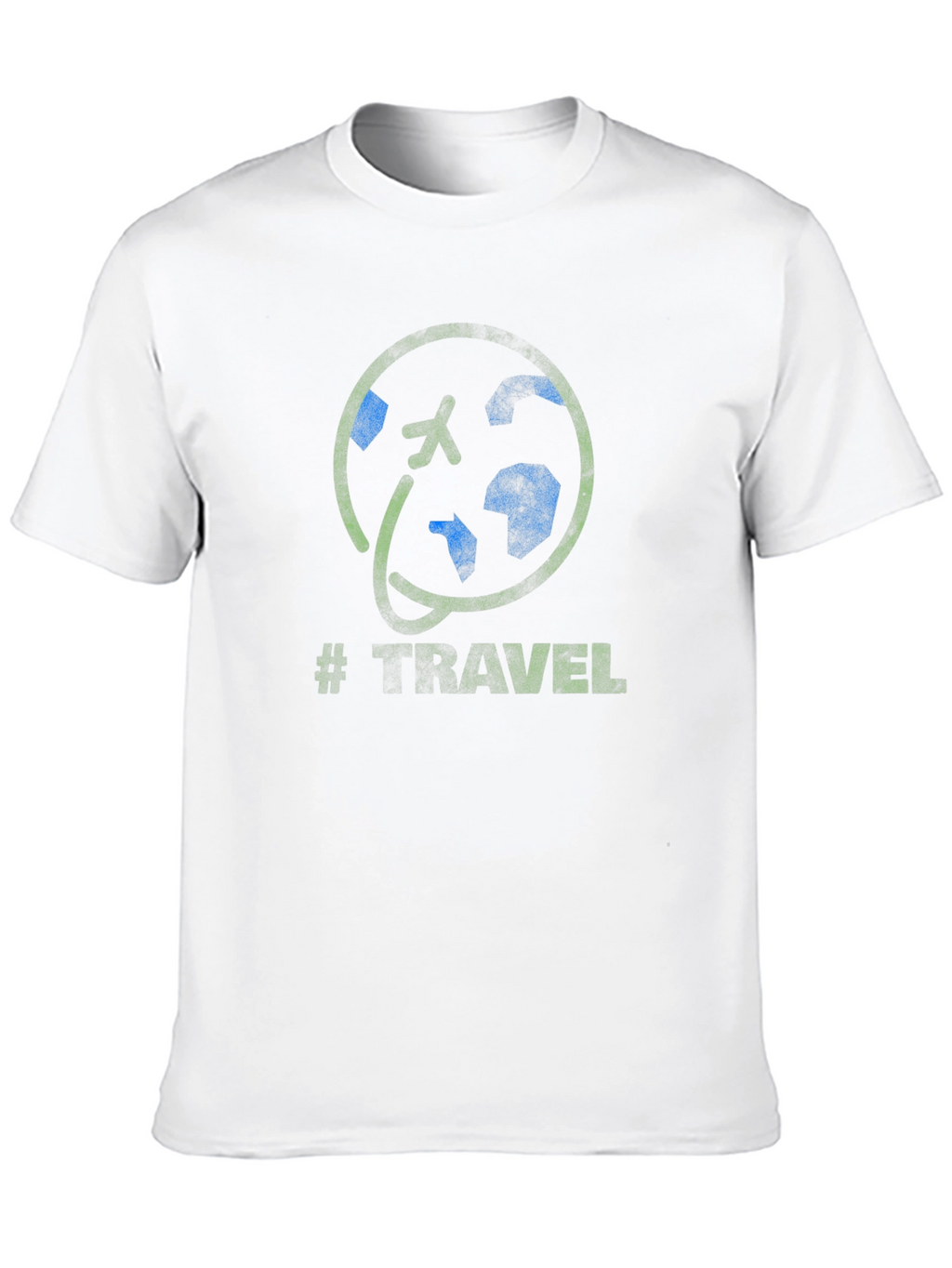 Travel Graphic T-Shirt - Airplane World Globe Design