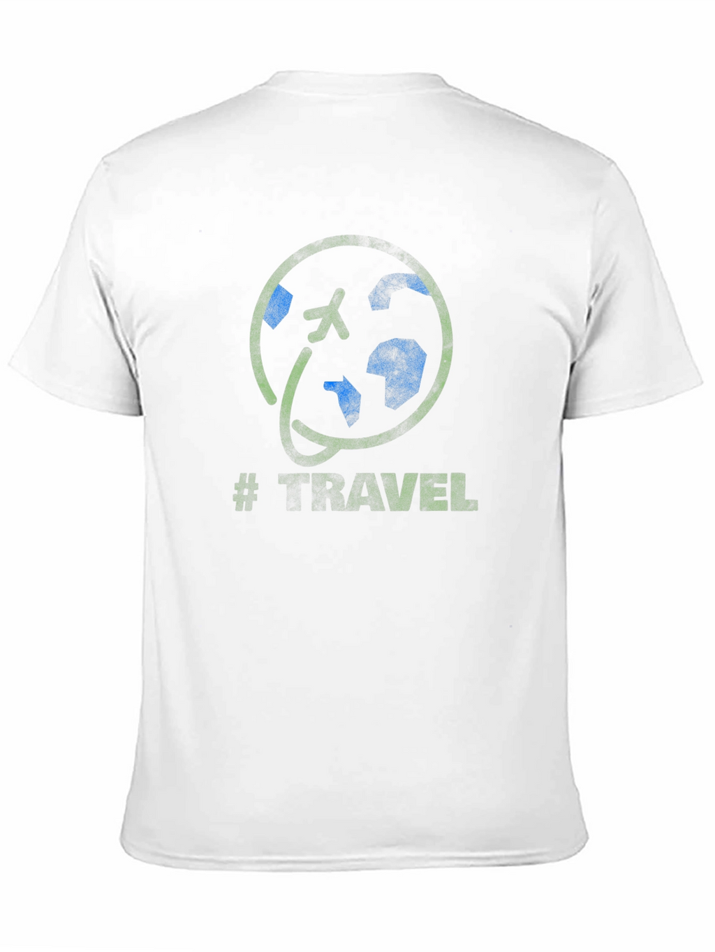 Travel Graphic T-Shirt - Airplane World Globe Design