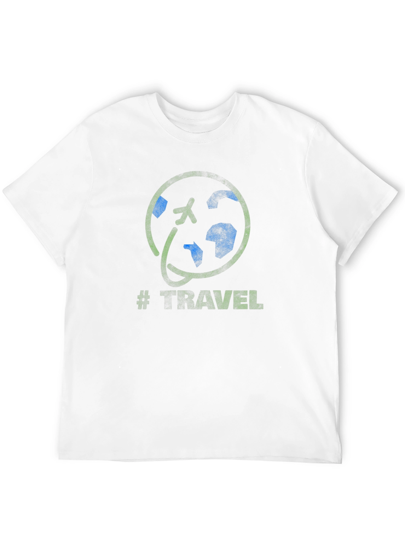Travel Graphic T-Shirt - Airplane World Globe Design
