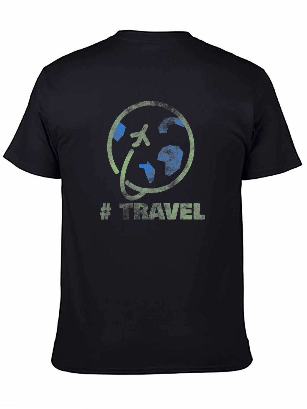 Travel Graphic T-Shirt - Airplane World Globe Design