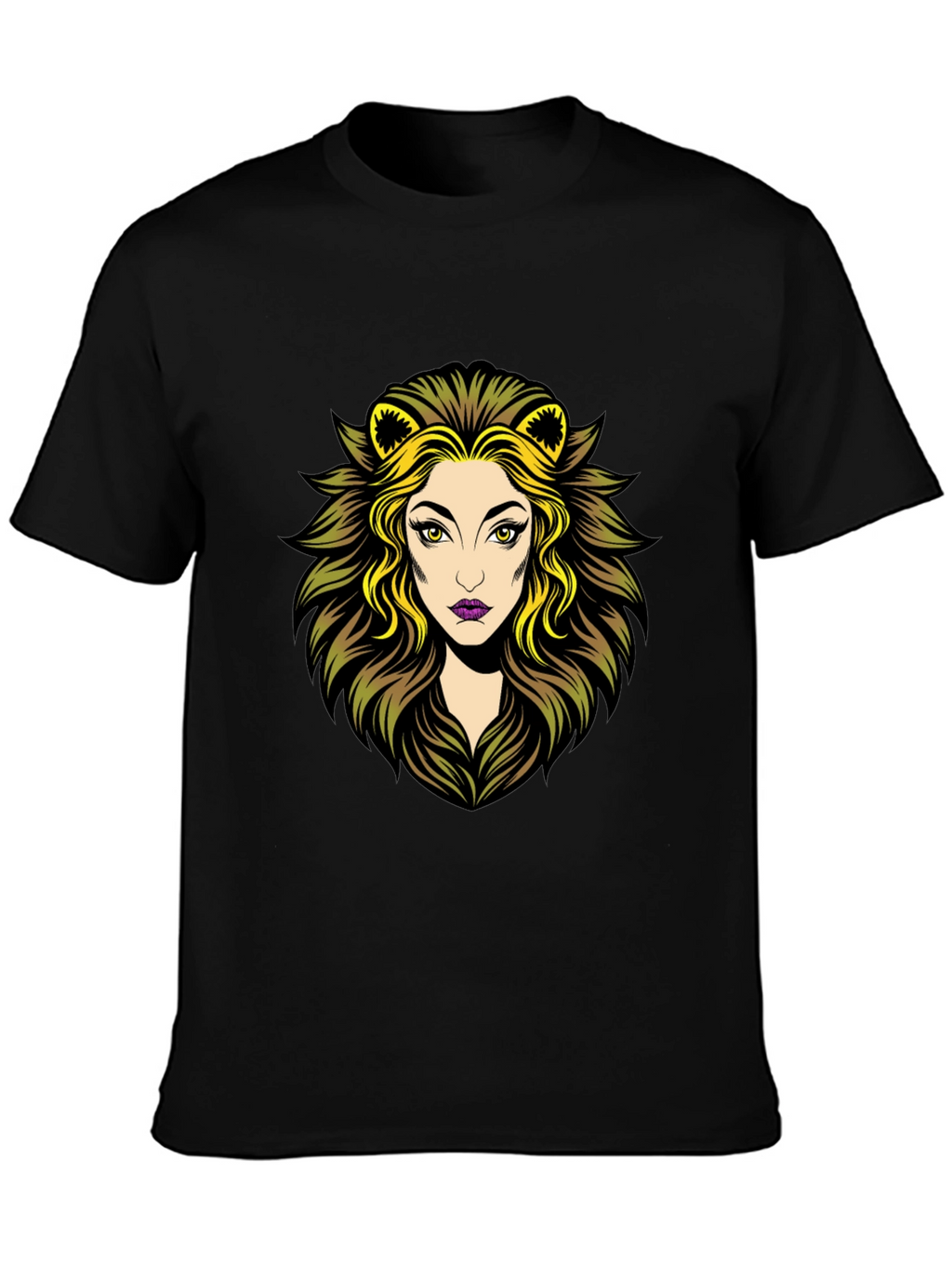 Lioness Graphic Tee - Black Cotton T-Shirt