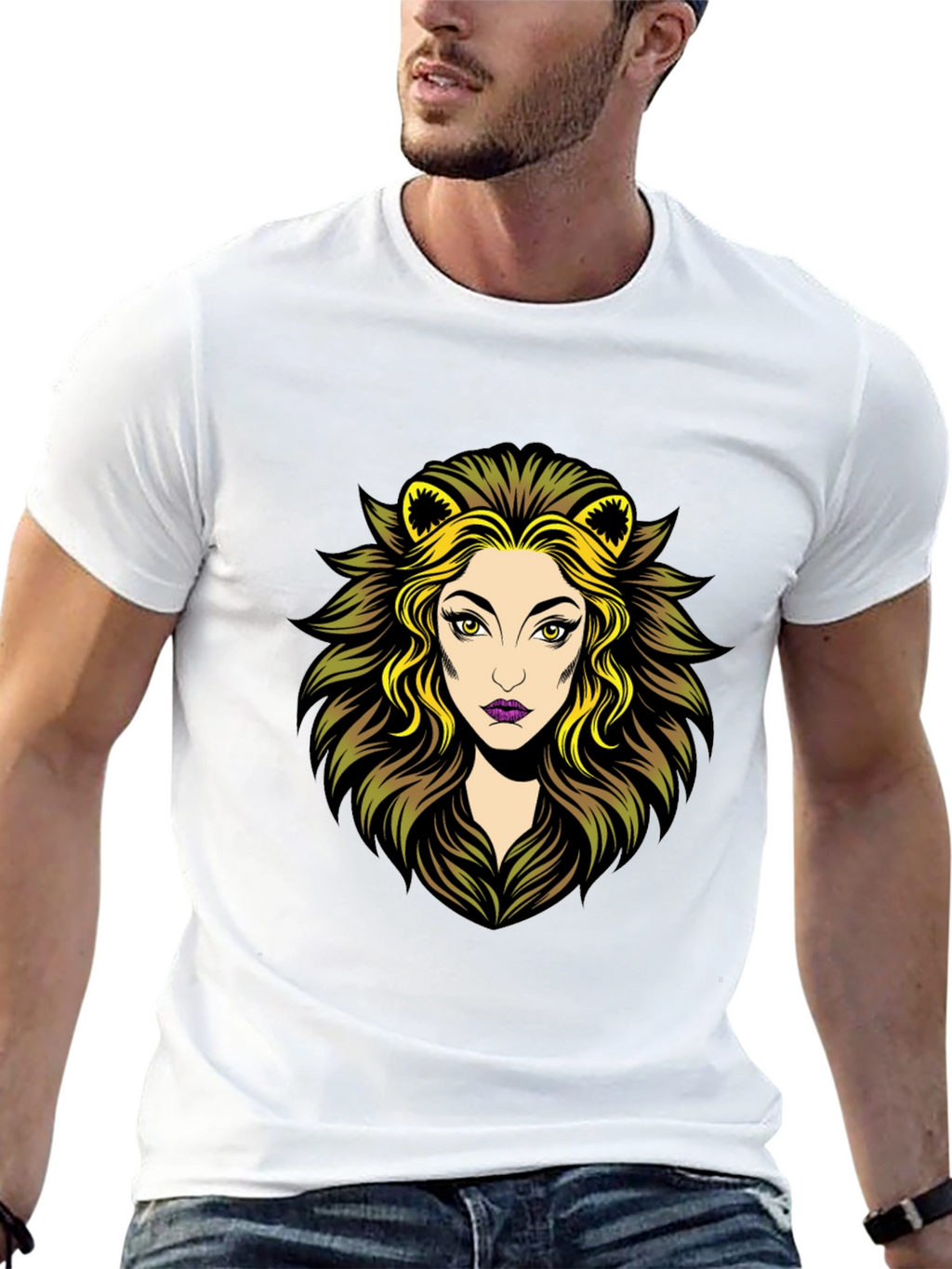 Lioness Graphic Tee - Black Cotton T-Shirt
