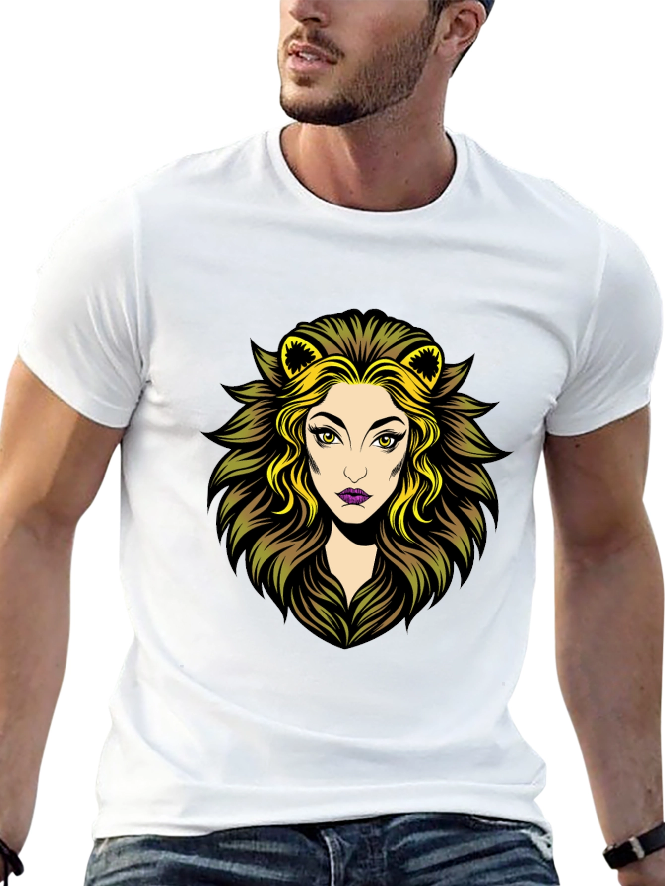 Lioness Graphic Tee - Black Cotton T-Shirt