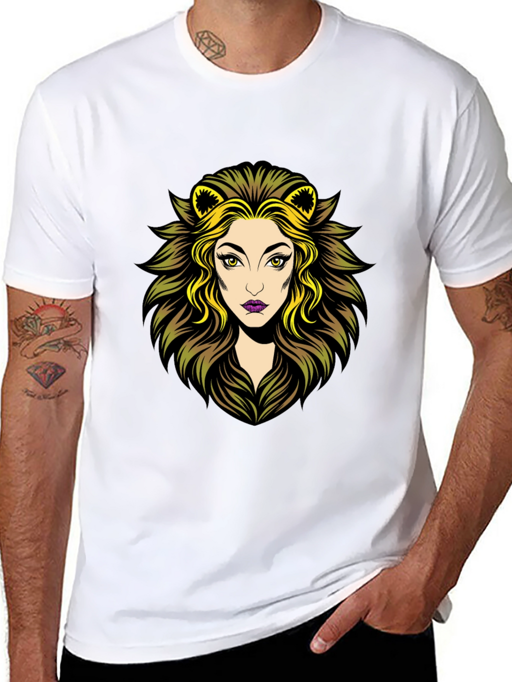Lioness Graphic Tee - Black Cotton T-Shirt