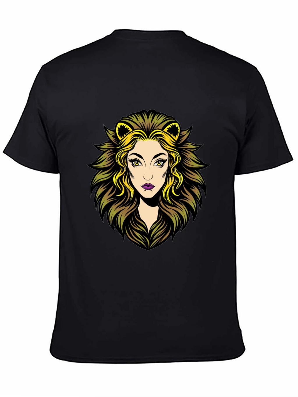 Lioness Graphic Tee - Black Cotton T-Shirt