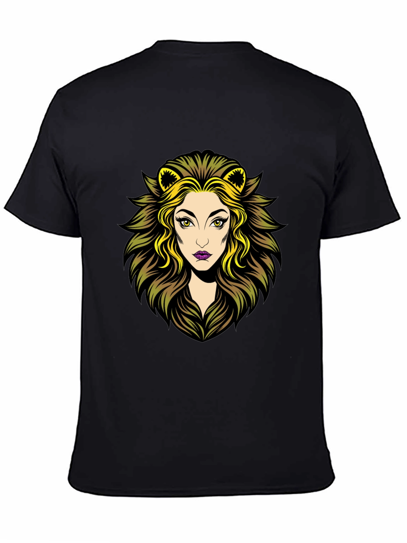 Lioness Graphic Tee - Black Cotton T-Shirt
