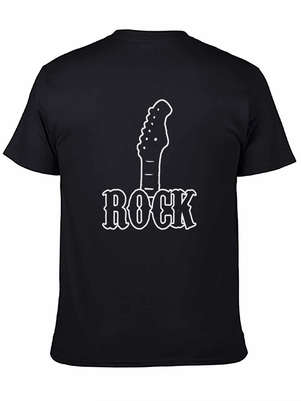 Rock Music T-Shirt - Guitar Graphic Black Tee