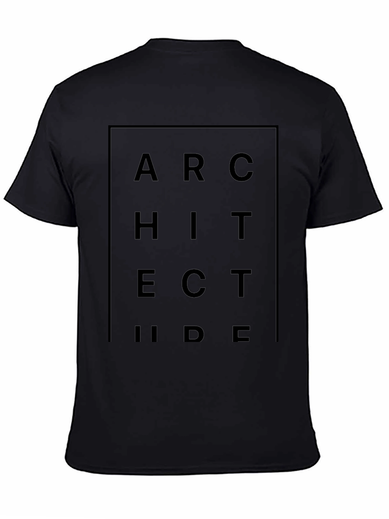 Architect Graphic Print Black T-Shirt