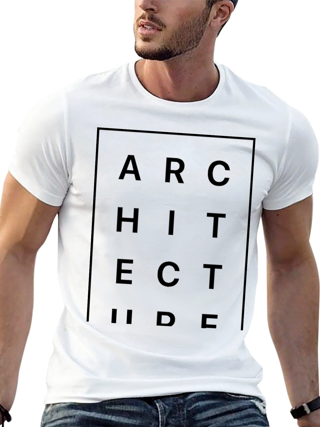 Architect Graphic Print Black T-Shirt