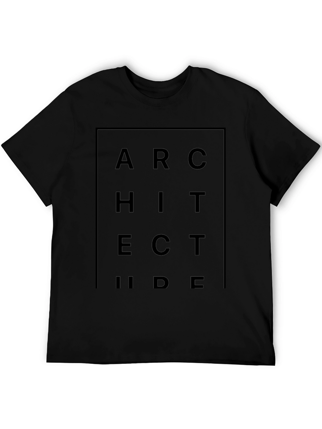 Architect Graphic Print Black T-Shirt