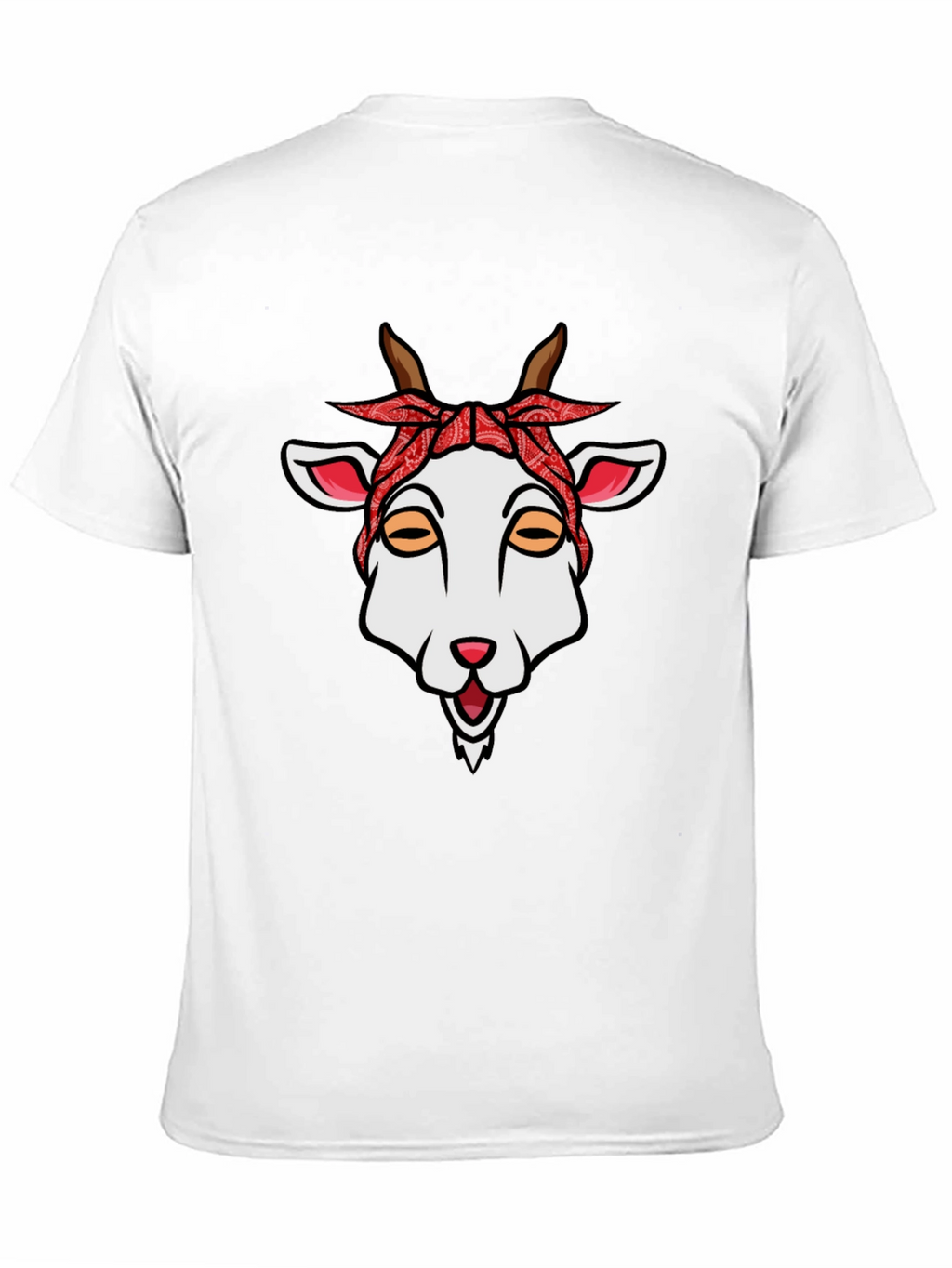 Goat Bandana Graphic Tee - Unique Style