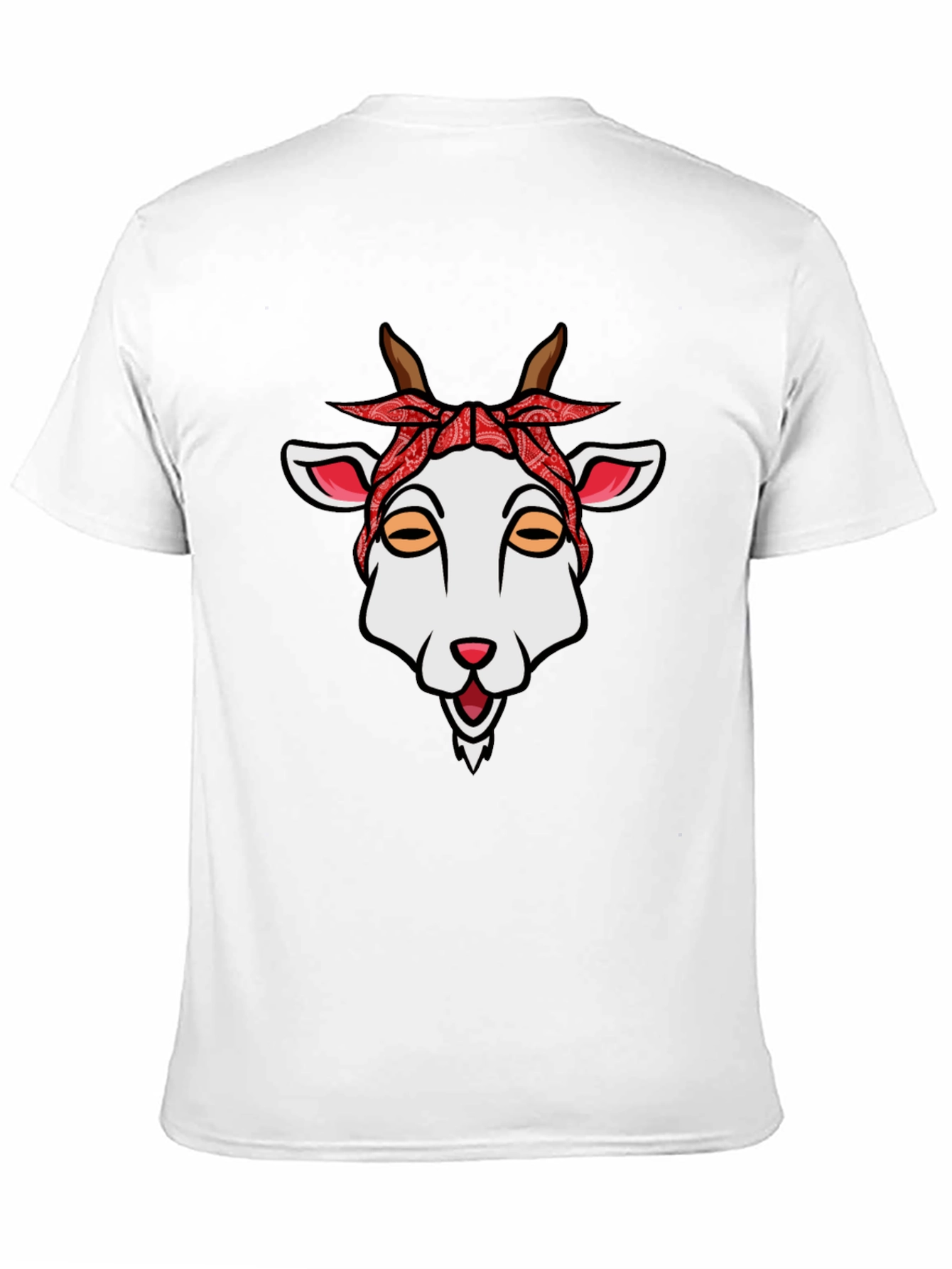 Goat Bandana Graphic Tee - Unique Style