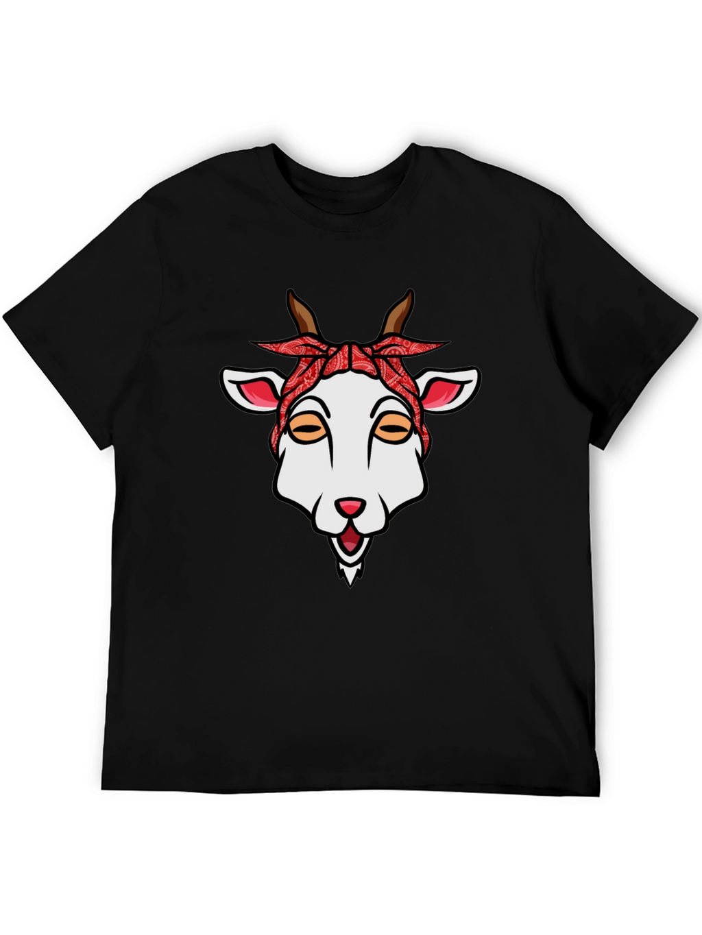 Goat Bandana Graphic Tee - Unique Style