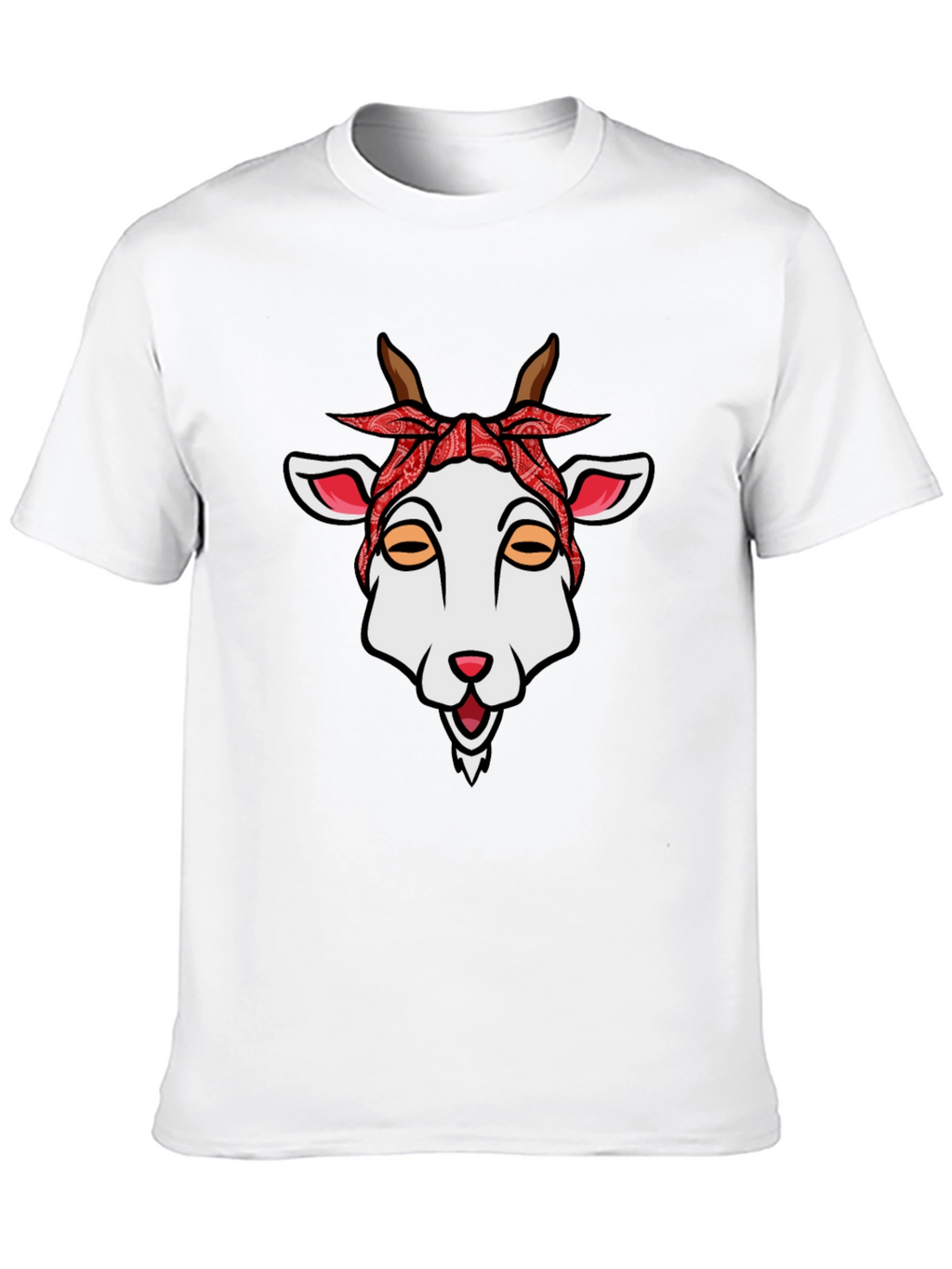 Goat Bandana Graphic Tee - Unique Style