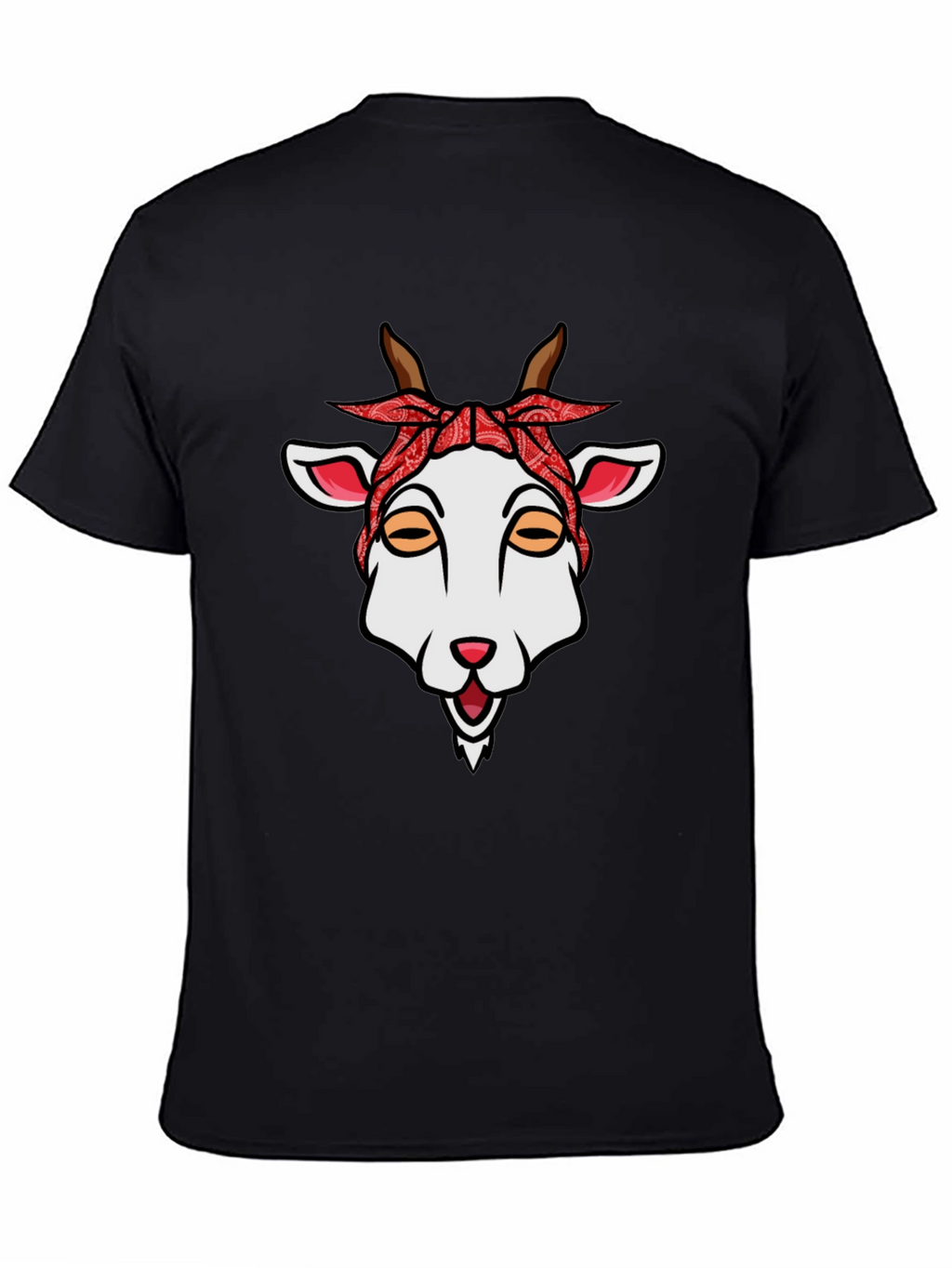 Goat Bandana Graphic Tee - Unique Style