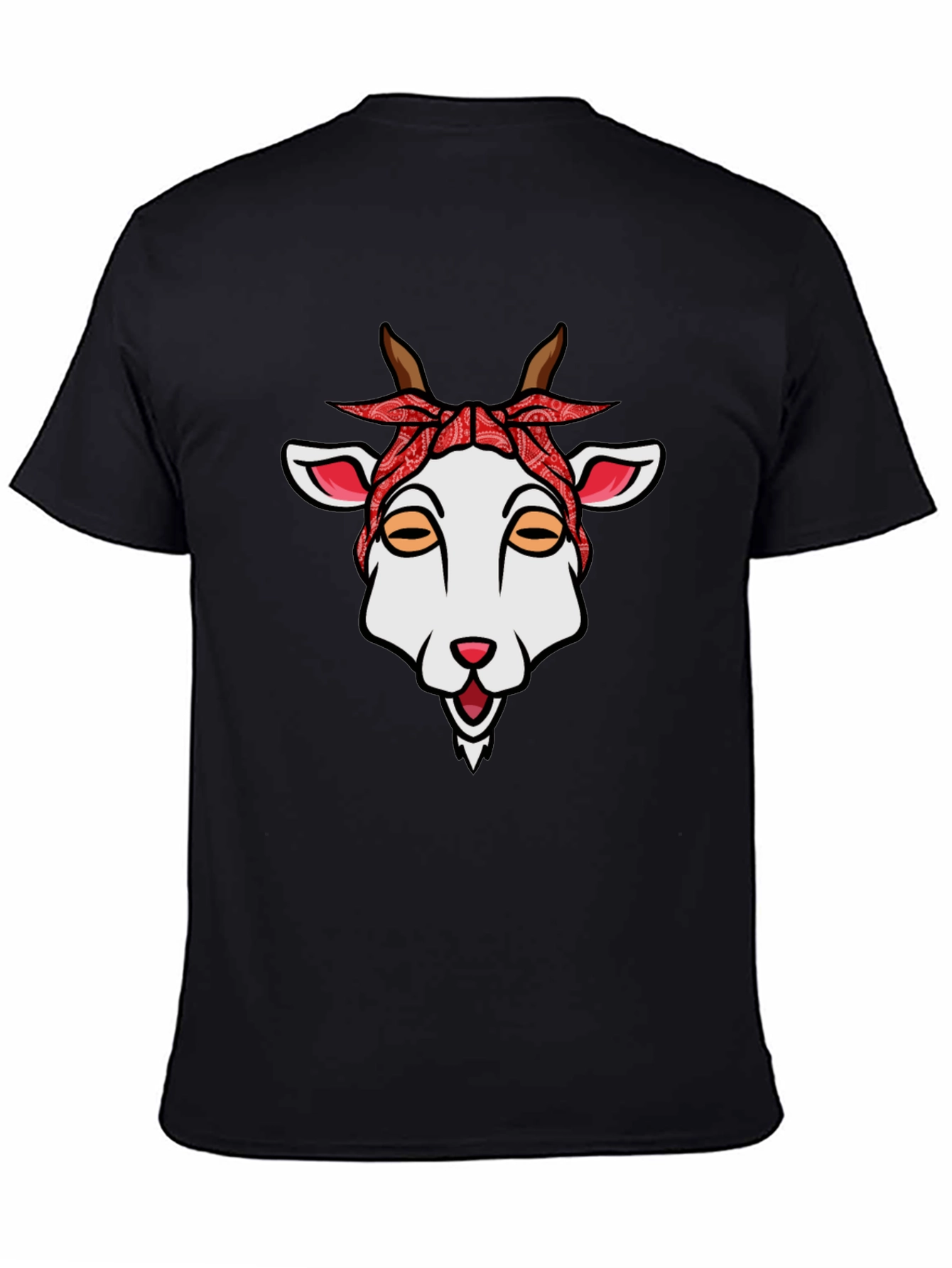 Goat Bandana Graphic Tee - Unique Style
