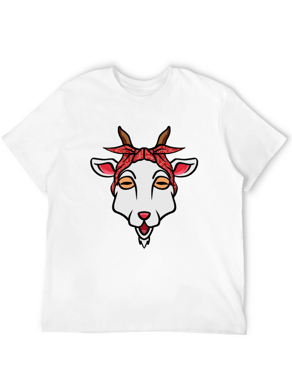 Goat Bandana Graphic Tee - Unique Style