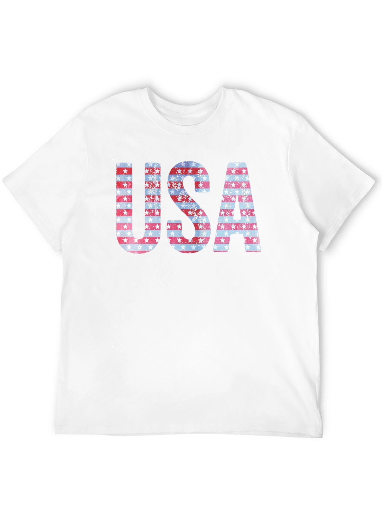 Patriotic USA Graphic Print T-Shirt