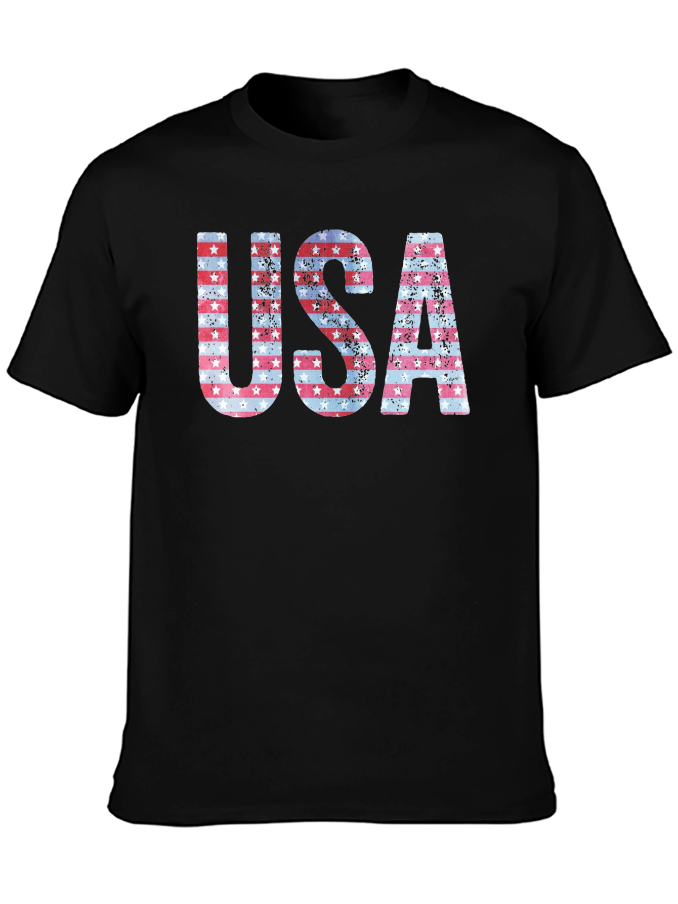 Patriotic USA Graphic Print T-Shirt