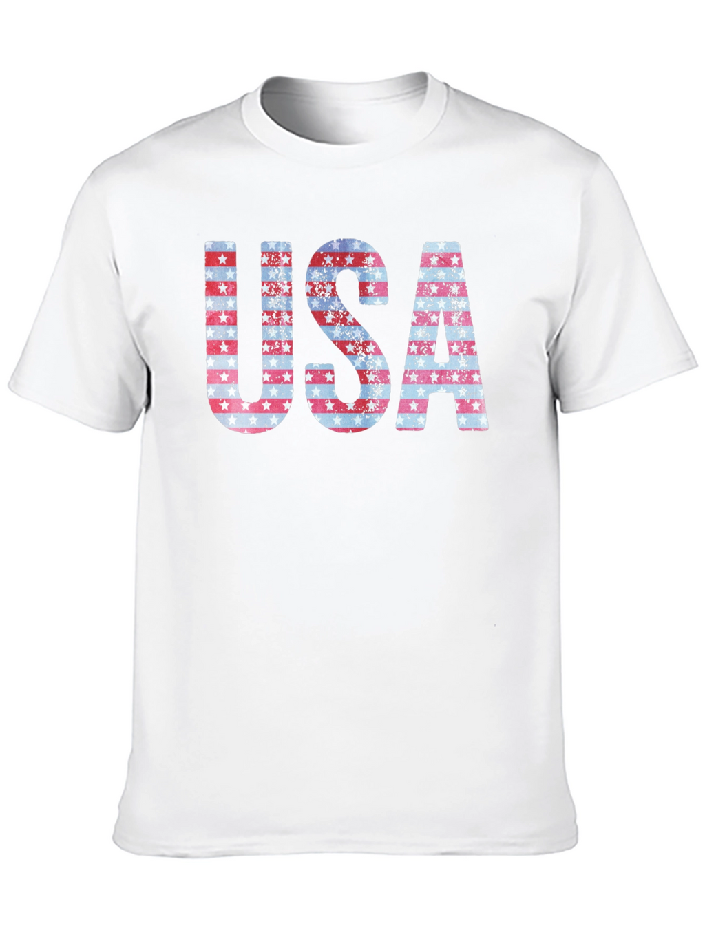 Patriotic USA Graphic Print T-Shirt