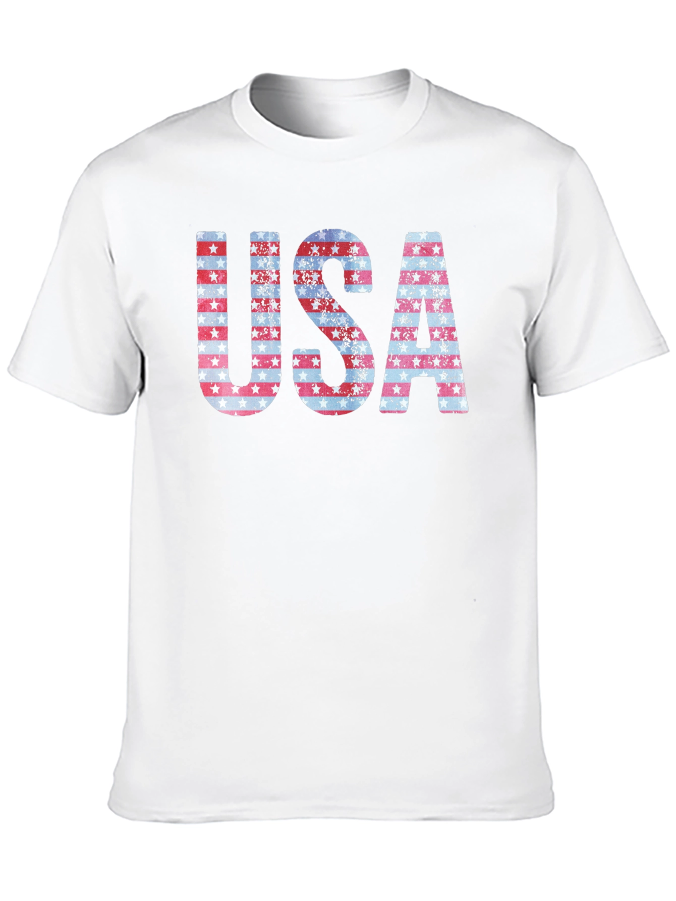 Patriotic USA Graphic Print T-Shirt