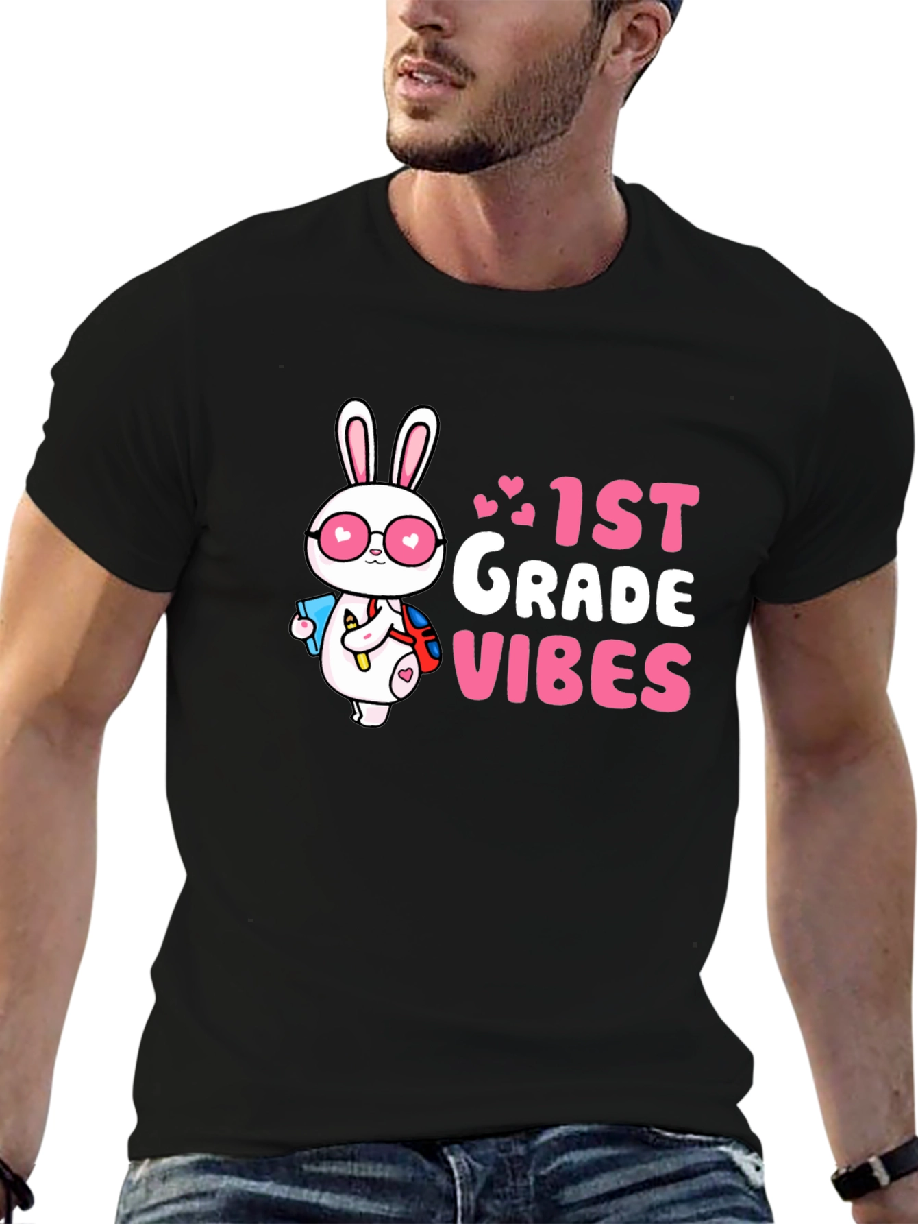 1st Grade Vibes Bunny T-Shirt