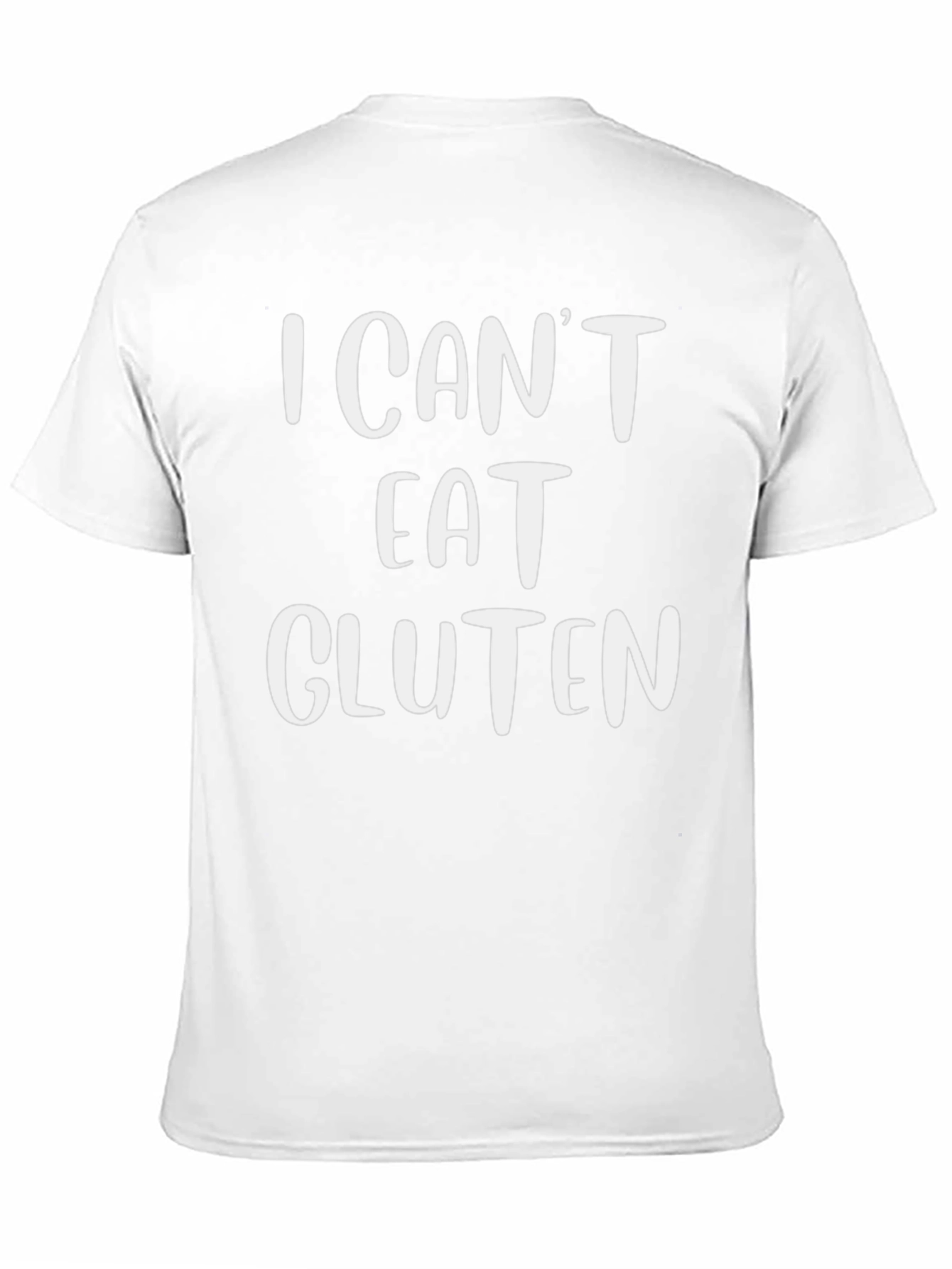I Cant Eat Gluten Graphic Tee - Unisex Black T-Shirt