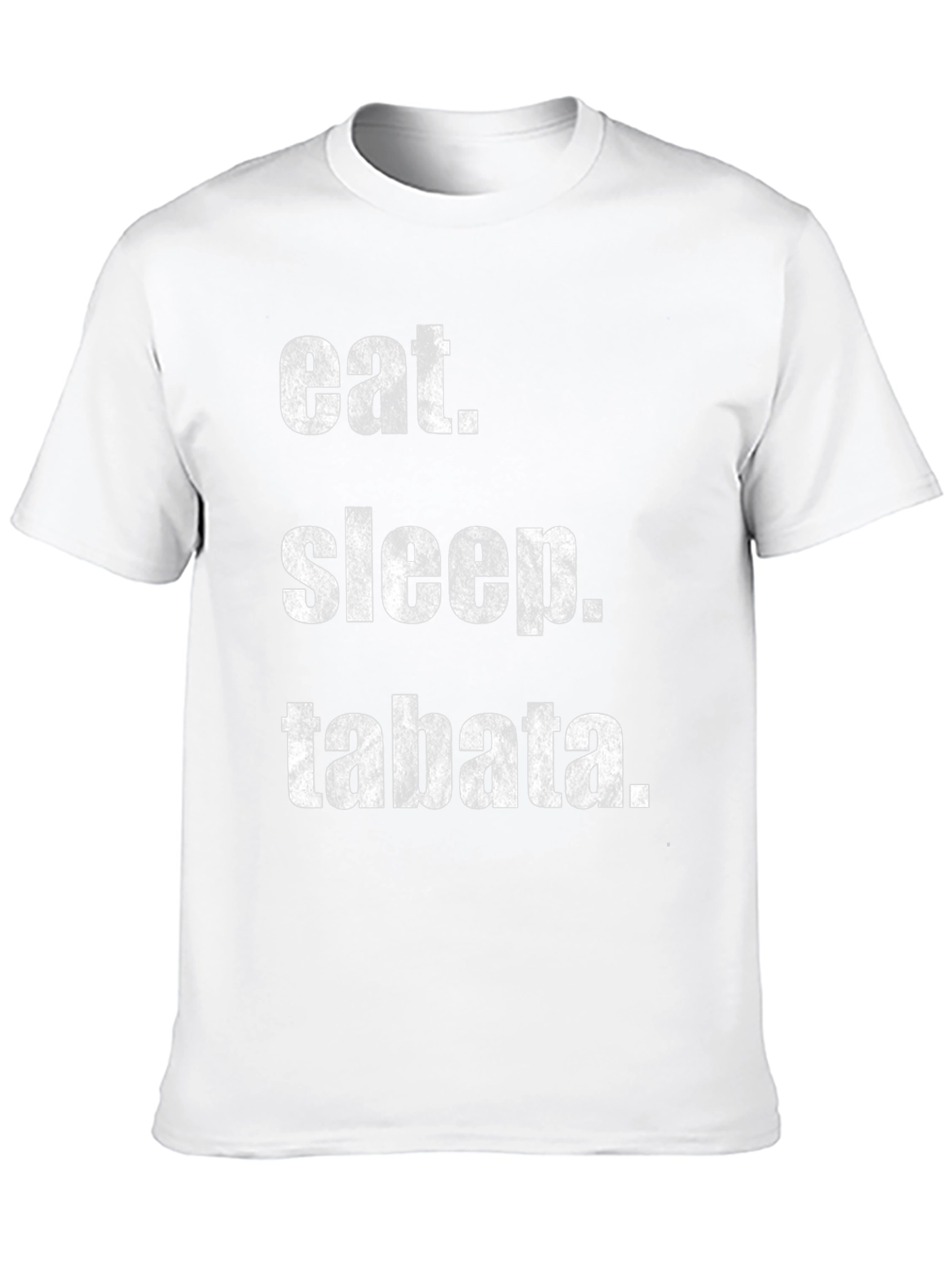 Eat Sleep Tabata Black T-Shirt Workout Tee