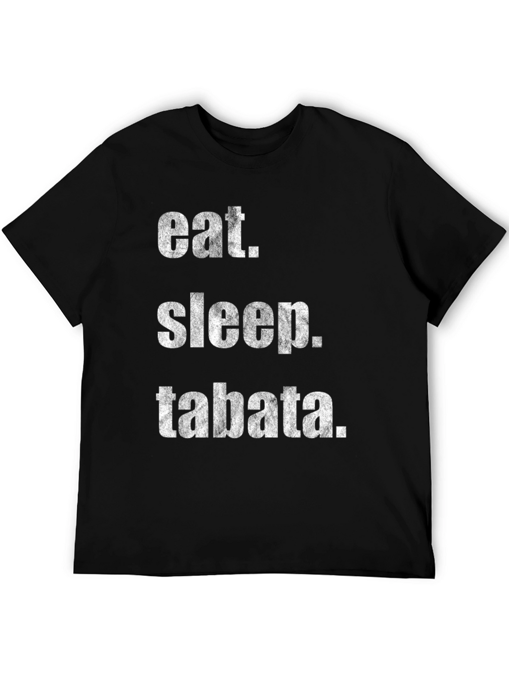 Eat Sleep Tabata Black T-Shirt Workout Tee