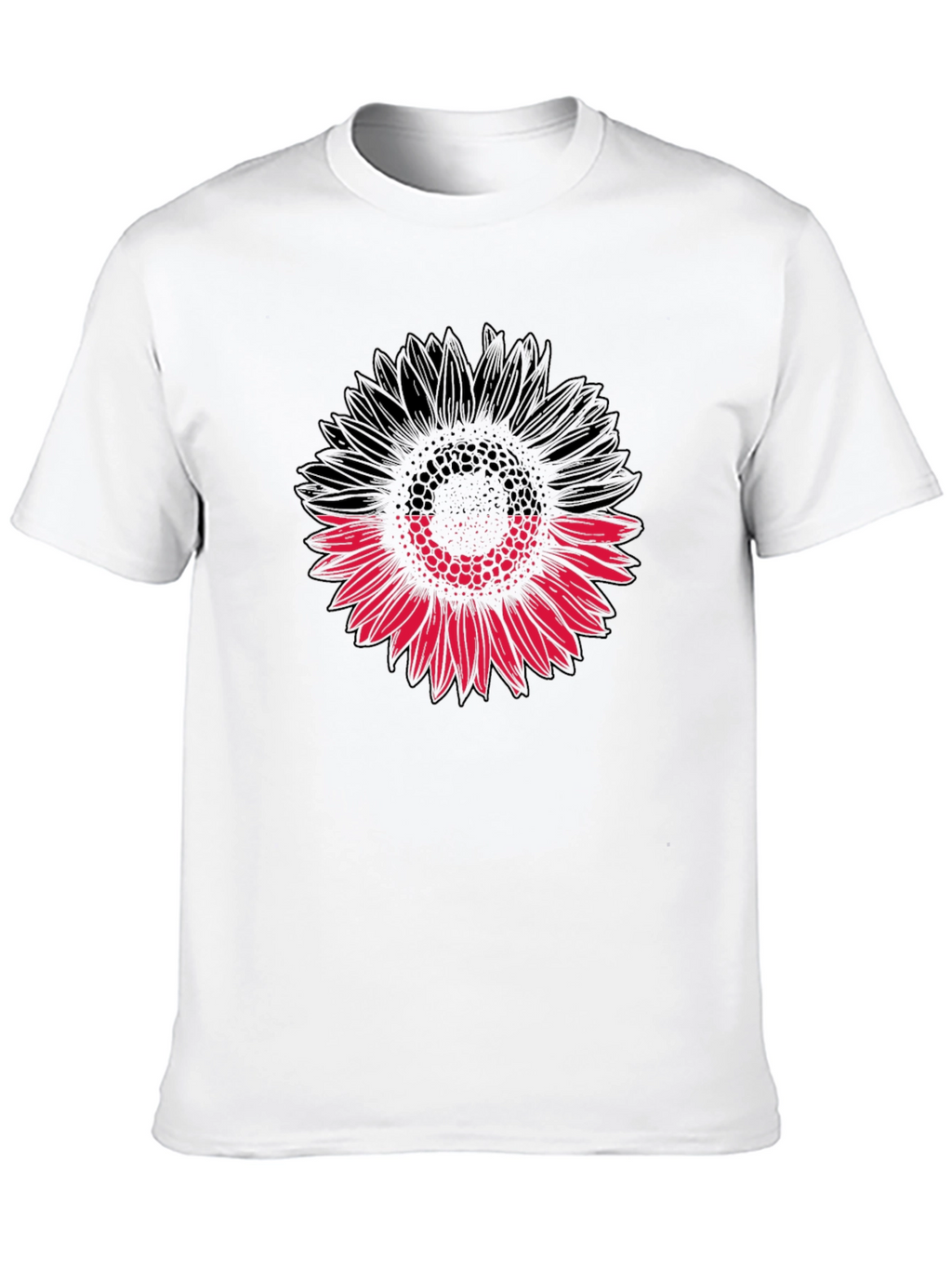 Sunflower Graphic Black T-Shirt - Modern Floral Tee