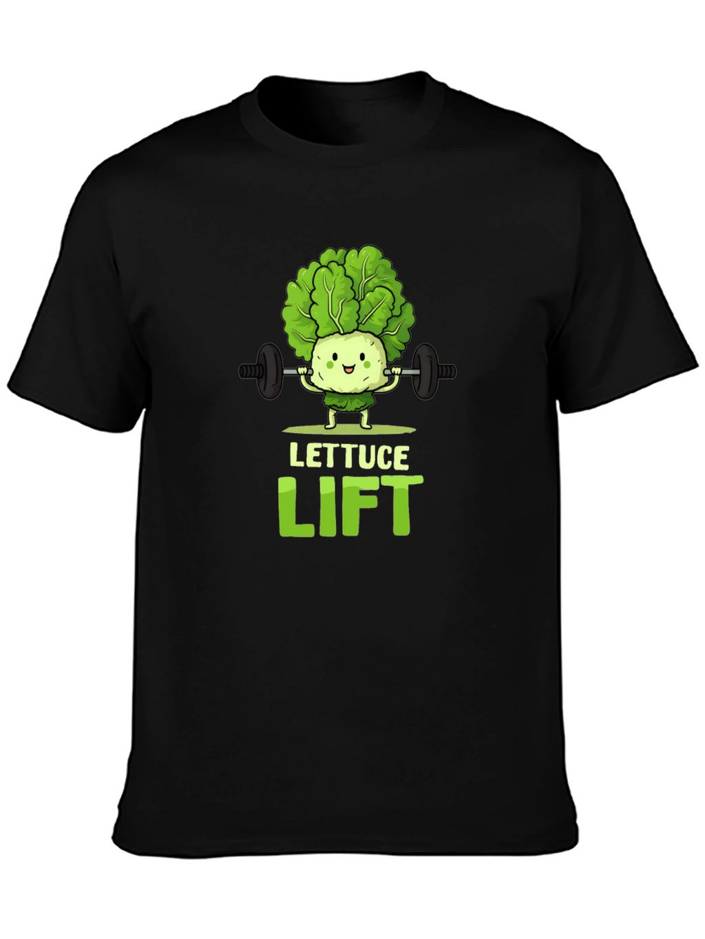 Lettuce Lift Black Graphic T-Shirt