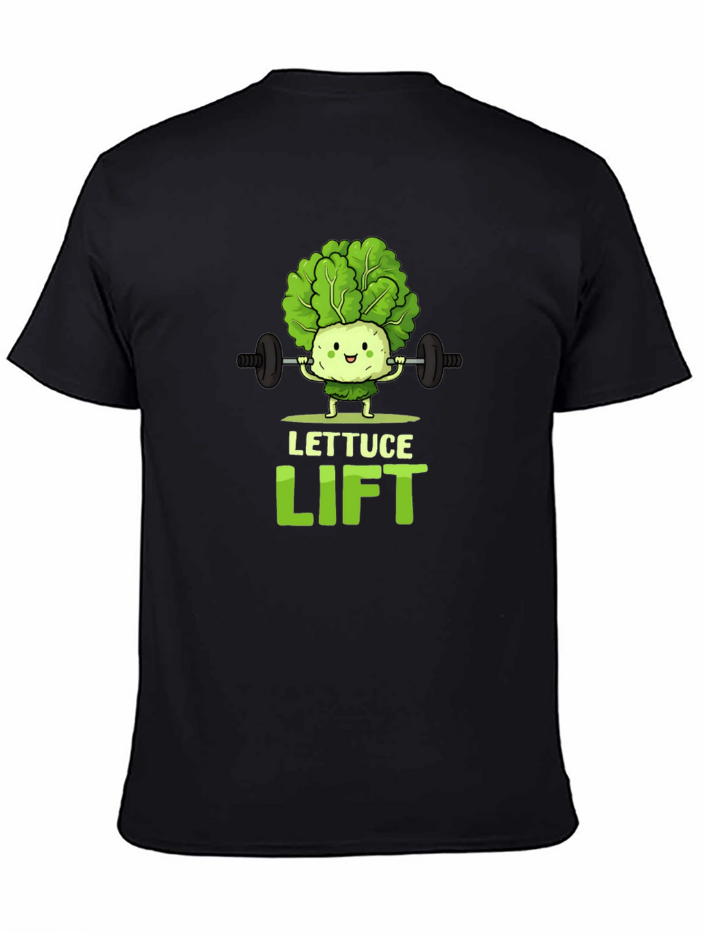 Lettuce Lift Black Graphic T-Shirt