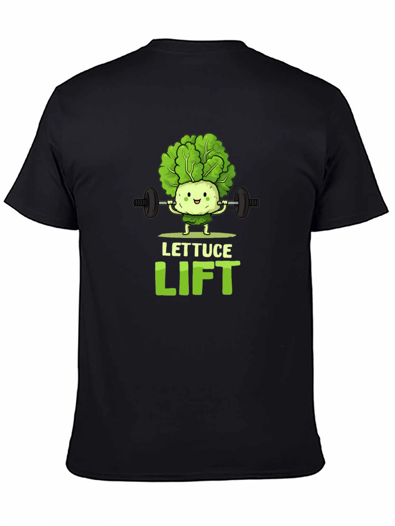 Lettuce Lift Black Graphic T-Shirt