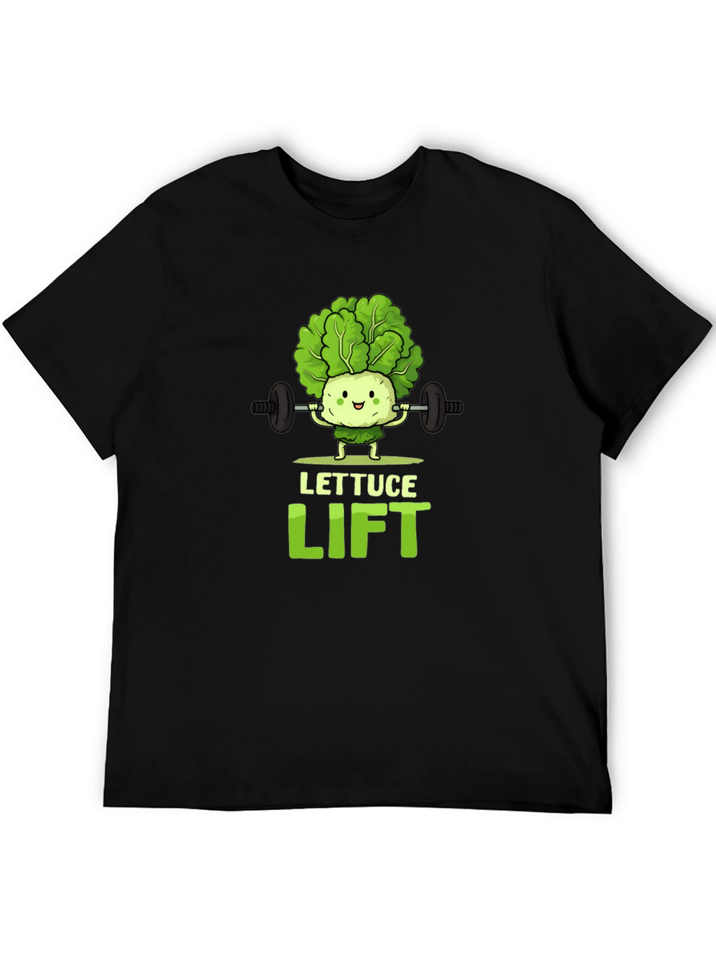 Lettuce Lift Black Graphic T-Shirt