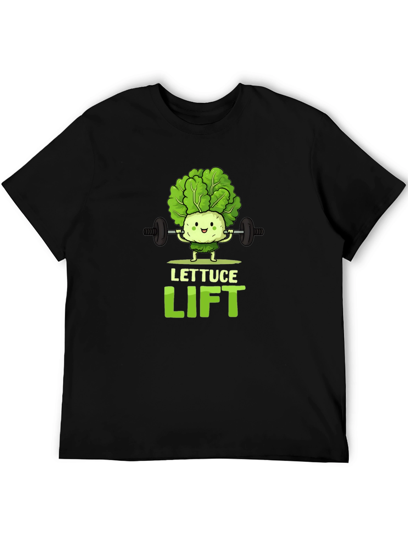 Lettuce Lift Black Graphic T-Shirt