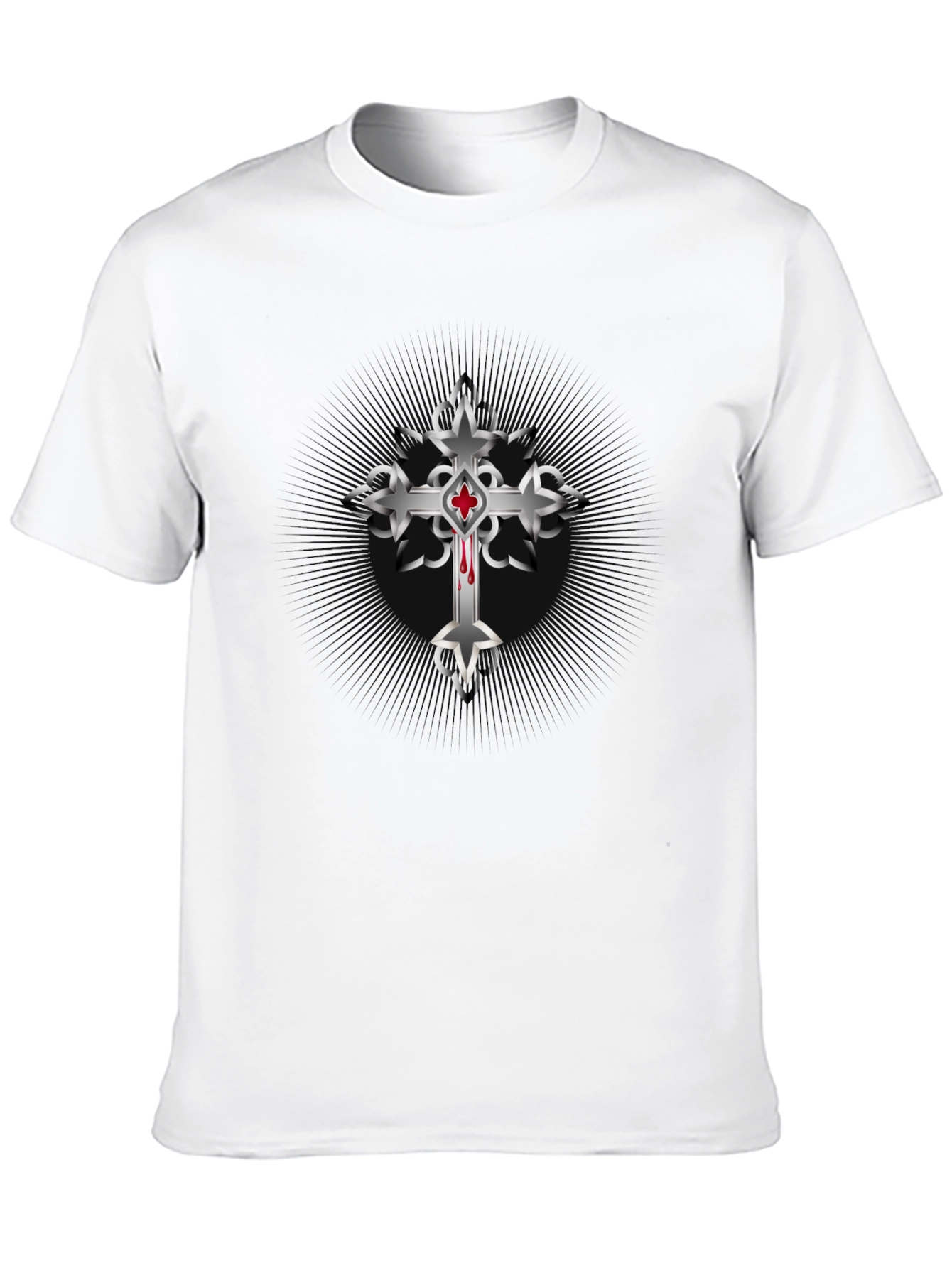 Cross Graphic Black T-Shirt