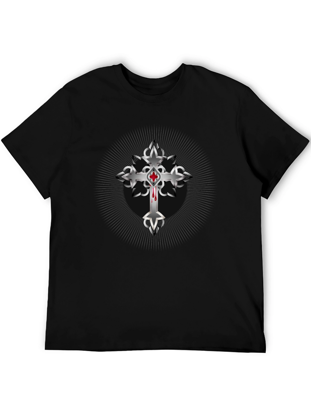 Cross Graphic Black T-Shirt