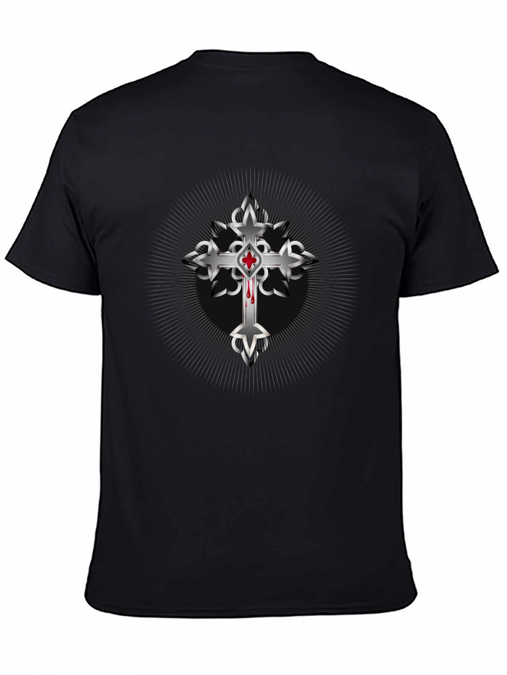 Cross Graphic Black T-Shirt