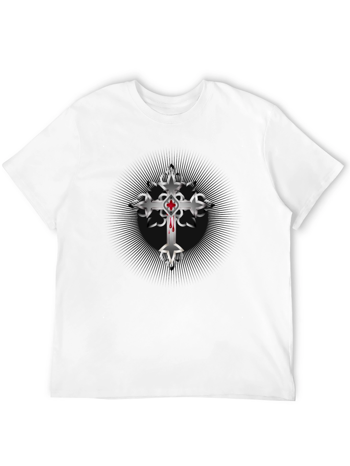 Cross Graphic Black T-Shirt