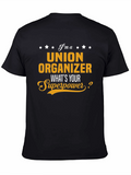 Union Organizer Superpower T-Shirt - Black