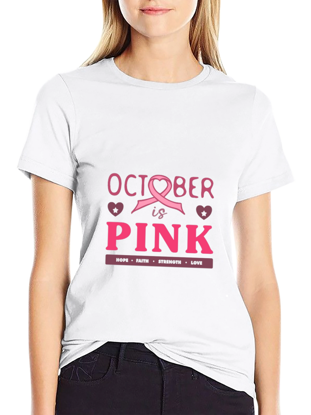 October is Pink Breast Cancer Awareness T-Shirt