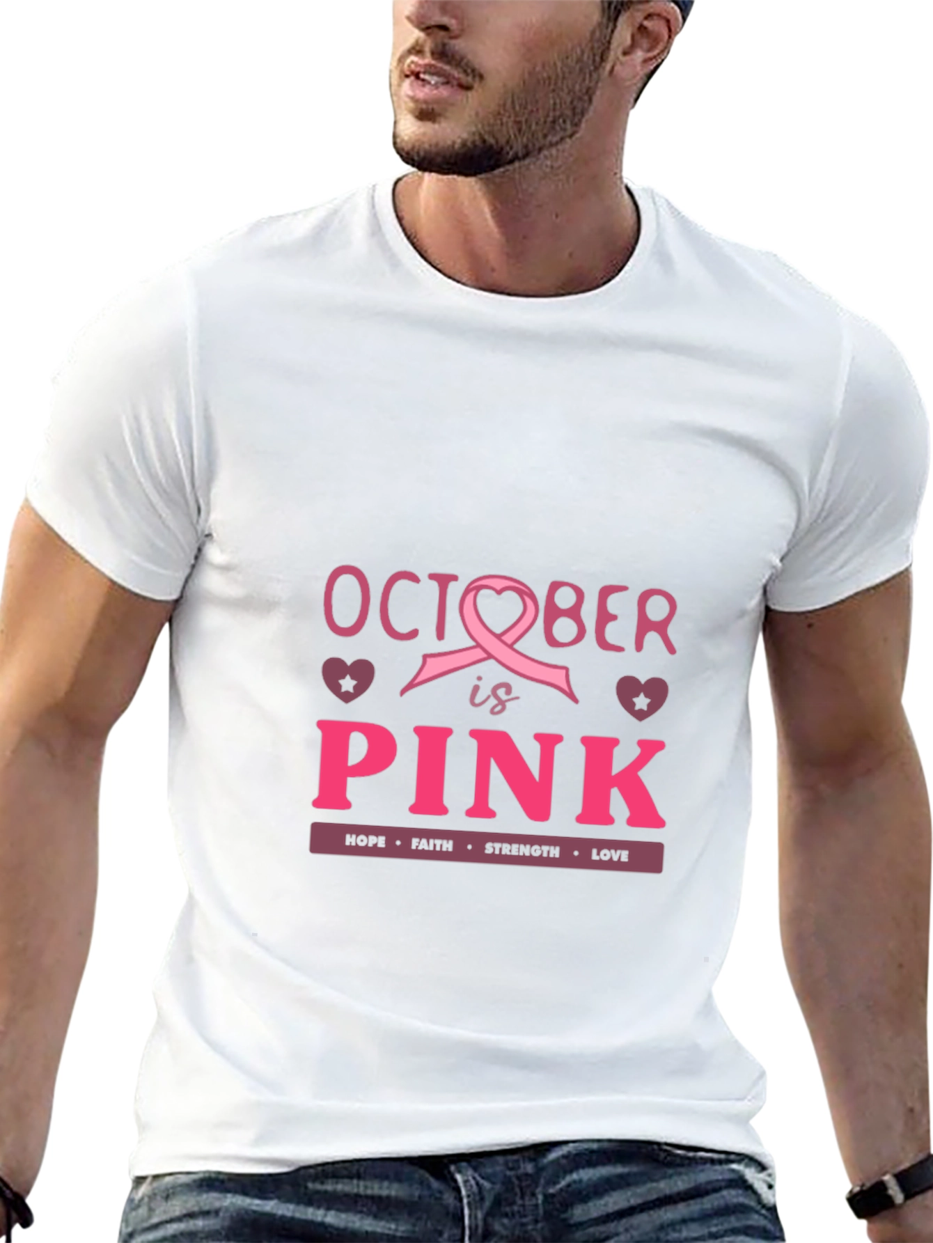 October is Pink Breast Cancer Awareness T-Shirt