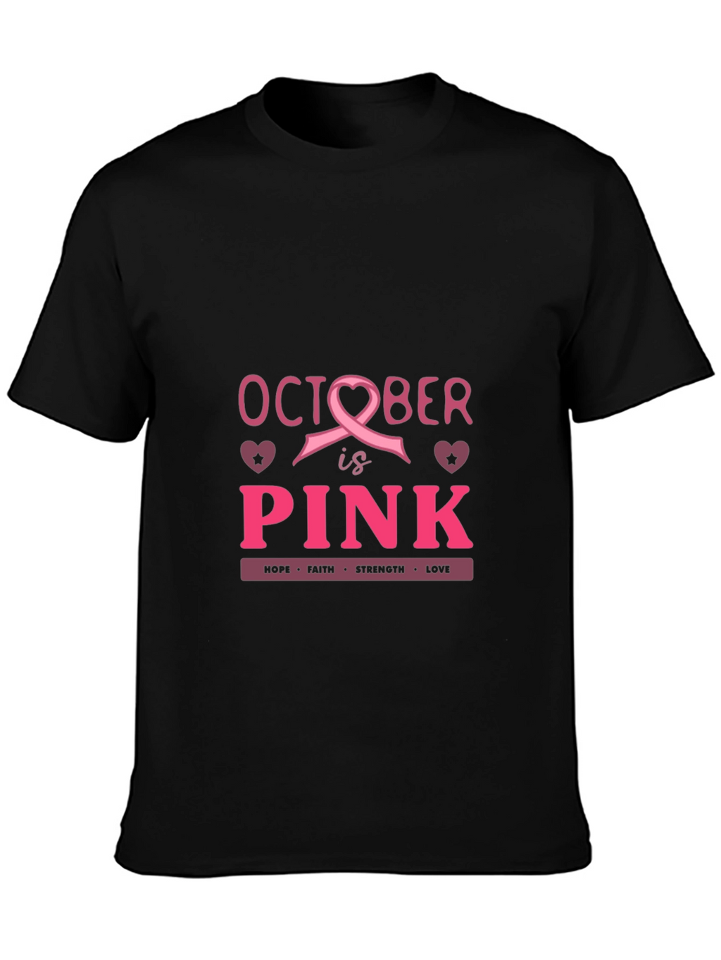 October is Pink Breast Cancer Awareness T-Shirt