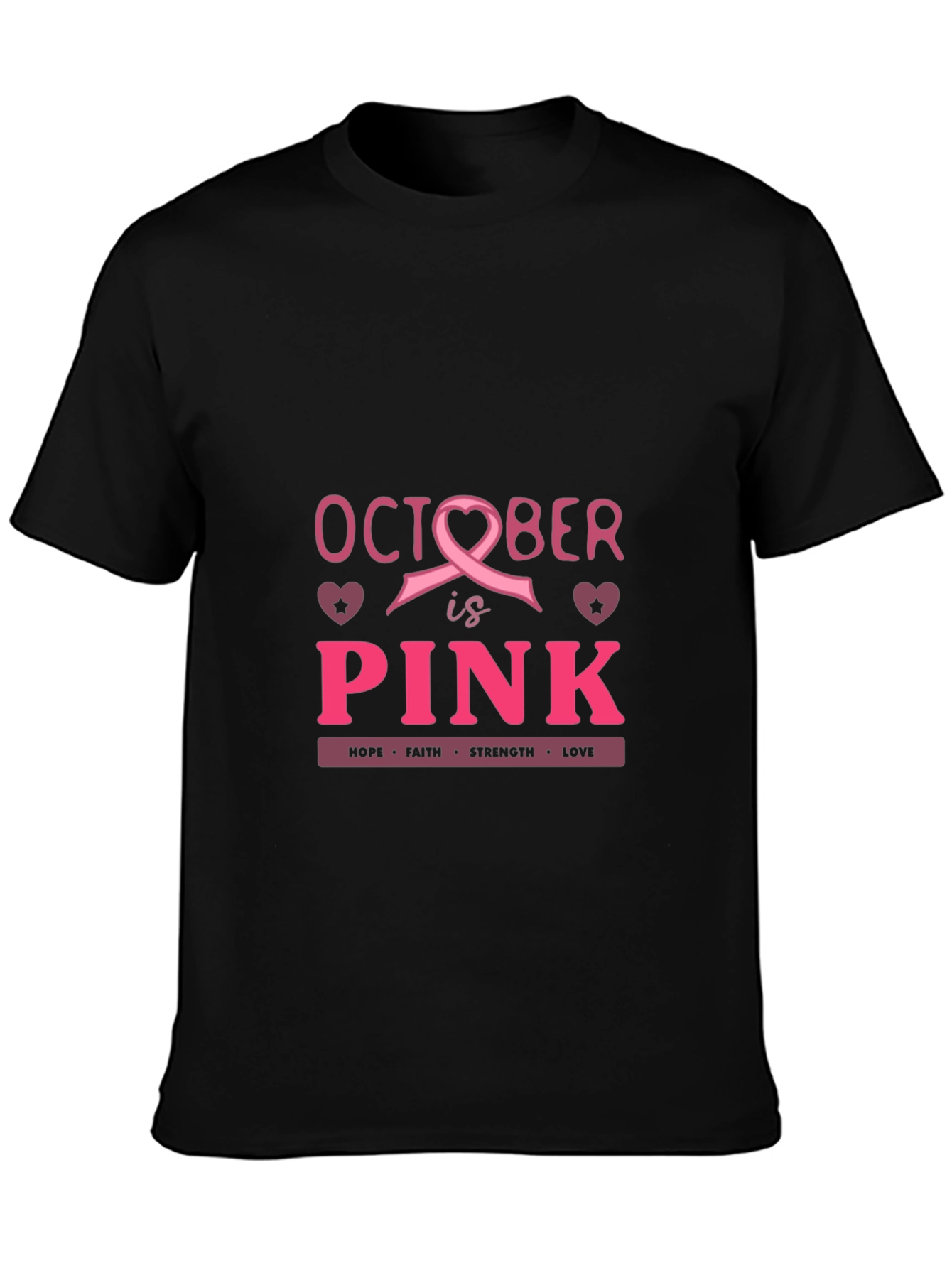 October is Pink Breast Cancer Awareness T-Shirt