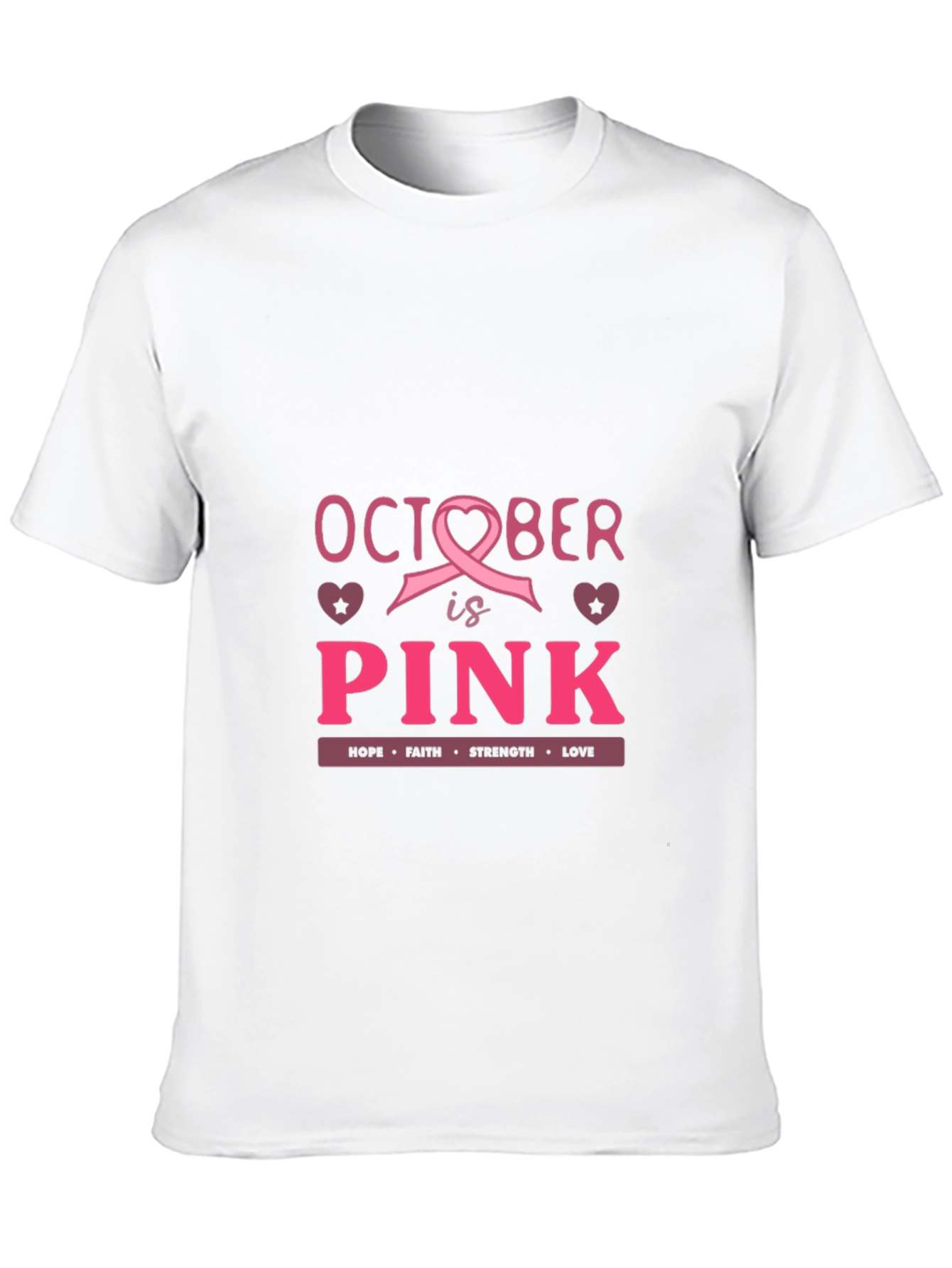 October is Pink Breast Cancer Awareness T-Shirt