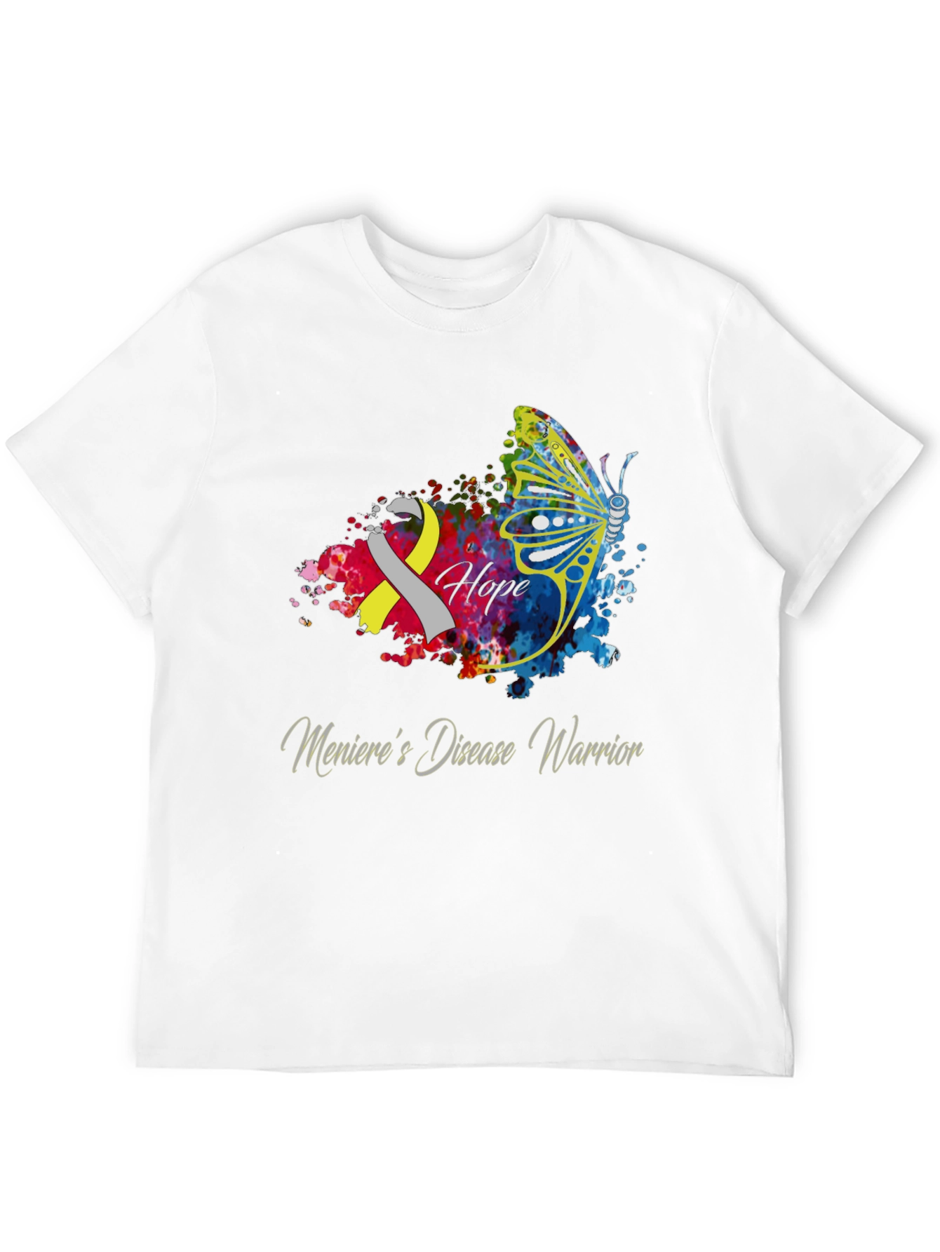 Menieres Disease Warrior Butterfly T-Shirt