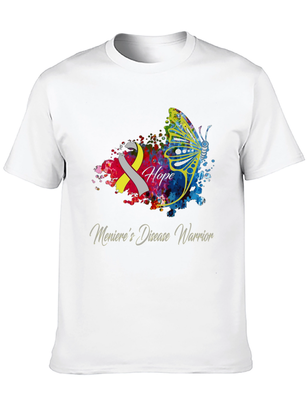 Menieres Disease Warrior Butterfly T-Shirt