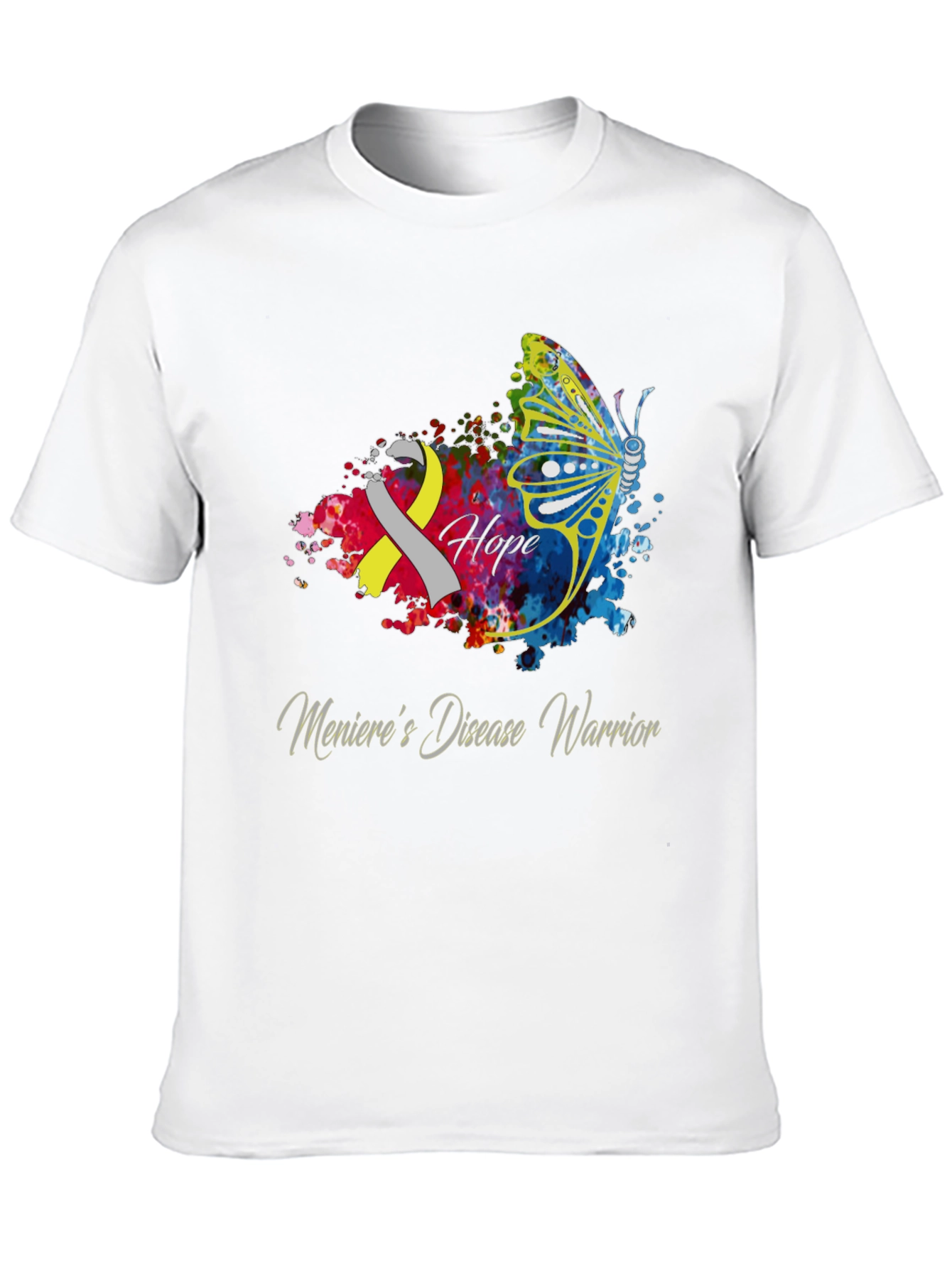 Menieres Disease Warrior Butterfly T-Shirt