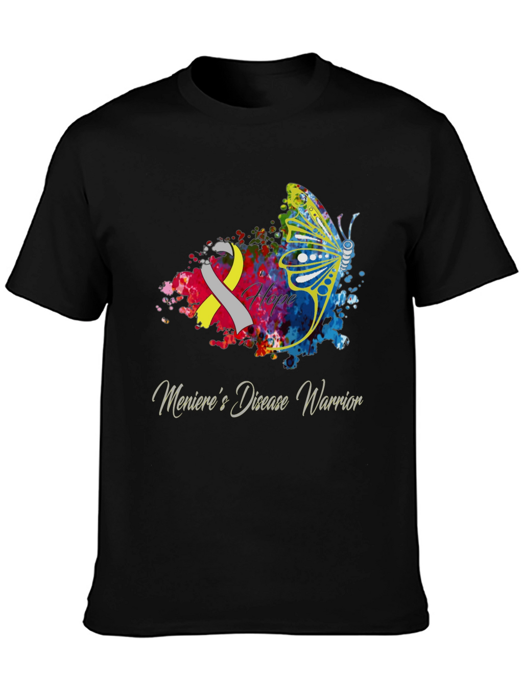 Menieres Disease Warrior Butterfly T-Shirt
