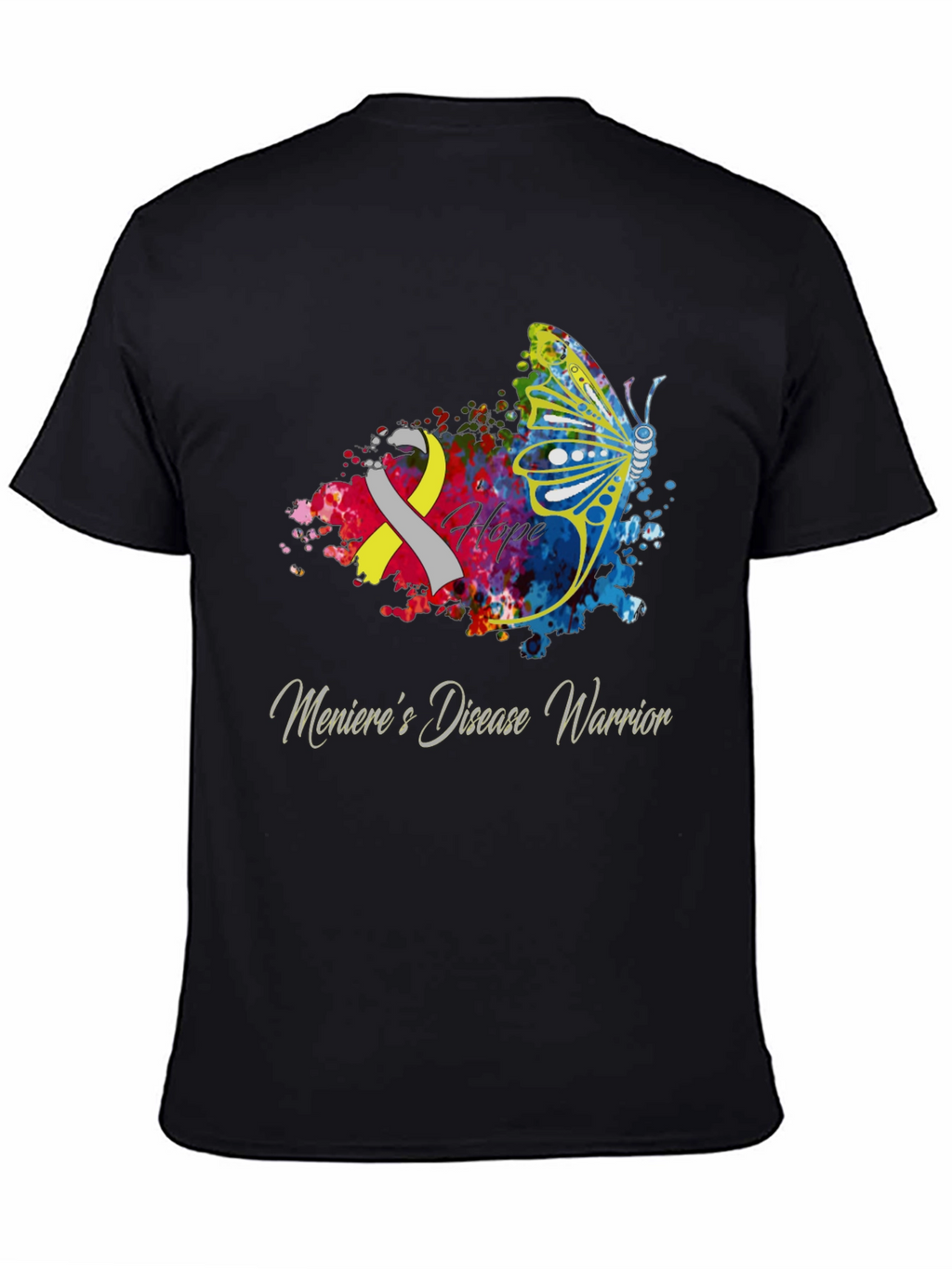 Menieres Disease Warrior Butterfly T-Shirt